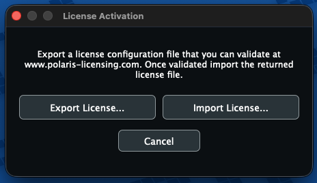 Example Offline Dialog